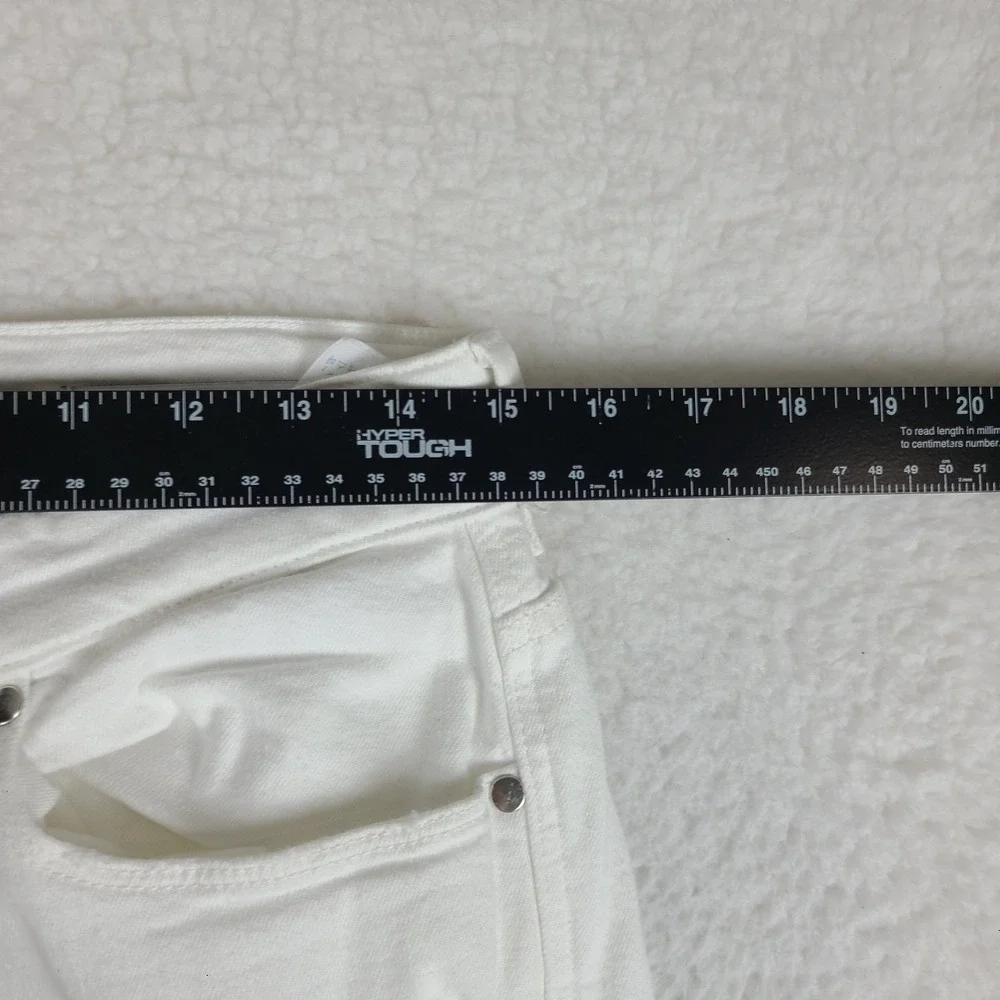 GUESS Jeans Mens 30x32 White Wash Slim Tapered Distressed‎ Denim
